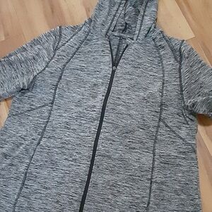 Heather Gray Women's Athletic Zip-Up Hoodie